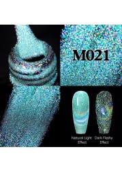 UR Sugar Fluorescent Reflective Gel Holographic Gel Nail Polish Shine Neon Glitter Semi Permanent Soak Off UV LED Nail Gel