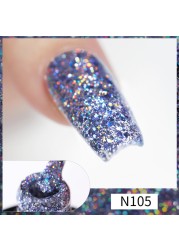 UR Sugar Fluorescent Reflective Gel Holographic Gel Nail Polish Shine Neon Glitter Semi Permanent Soak Off UV LED Nail Gel