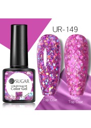 UR Sugar Fluorescent Reflective Gel Holographic Gel Nail Polish Shine Neon Glitter Semi Permanent Soak Off UV LED Nail Gel