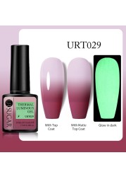 UR SUGAR Thermal Luminous UV Gel Nail Polish 2 in 1 Color Change Glow in the Dark Nail Art Design Varnish Soak Off Manicure