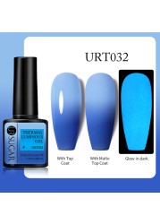 UR SUGAR Thermal Luminous UV Gel Nail Polish 2 in 1 Color Change Glow in the Dark Nail Art Design Varnish Soak Off Manicure