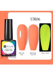 UR SUGAR Thermal Luminous UV Gel Nail Polish 2 in 1 Color Change Glow in the Dark Nail Art Design Varnish Soak Off Manicure