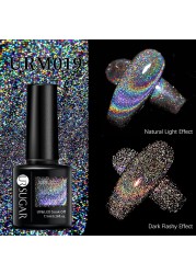 UR SUGAR Reflective Cat Magnetic Laser Gel Nail Polish Rainbow Gel Shine Semi Permanent Soak Off UV LED Varnish Nail Art