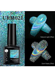 UR SUGAR Reflective Cat Magnetic Laser Gel Nail Polish Rainbow Gel Shine Semi Permanent Soak Off UV LED Varnish Nail Art