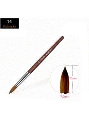 Acrylic Nail Brush Kolinsky Sable UV Nail Gel Crystal Nail Brush Painting Drawing Carving Dotting Pen DIY Nail Design Brushes