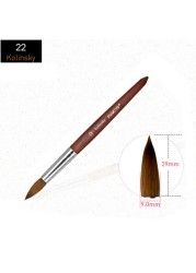 Acrylic Nail Brush Kolinsky Sable UV Nail Gel Crystal Nail Brush Painting Drawing Carving Dotting Pen DIY Nail Design Brushes