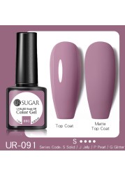 UR SUGAR 7.5ml Purple Series Gel Nail Polish Reflective Laser Gel Glitter Semi Permanent Lamp Varnish Soak Off Nail Art Design