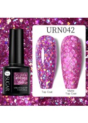 UR SUGAR 7.5ml Purple Series Gel Nail Polish Reflective Laser Gel Glitter Semi Permanent Lamp Varnish Soak Off Nail Art Design