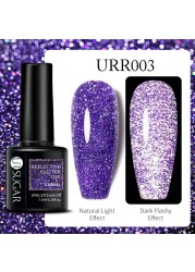 UR SUGAR 7.5ml Purple Series Gel Nail Polish Reflective Laser Gel Glitter Semi Permanent Lamp Varnish Soak Off Nail Art Design