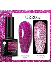 UR SUGAR 7.5ml Purple Series Gel Nail Polish Reflective Laser Gel Glitter Semi Permanent Lamp Varnish Soak Off Nail Art Design