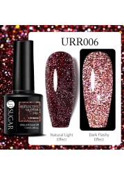 UR SUGAR 7.5ml Purple Series Gel Nail Polish Reflective Laser Gel Glitter Semi Permanent Lamp Varnish Soak Off Nail Art Design