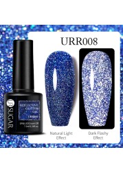 UR SUGAR 7.5ml Purple Series Gel Nail Polish Reflective Laser Gel Glitter Semi Permanent Lamp Varnish Soak Off Nail Art Design