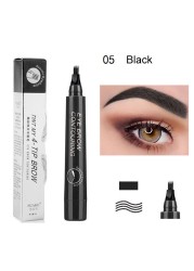 Microblading Eyebrow Pen Waterproof Fork Tip Eyebrow Tattoo Pen Long Lasting Professional Fine Sketch Liquid Eye Brow Pencil