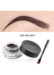 12 Colors Super Waterproof Eyebrow Cream Professional Black Color Eyebrow Gel Eyebrow Tint Long Lasting With Makeup Brush