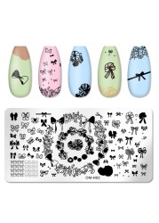 Nail Stamping Plates Natural Animal Snake Scale Flower Grass Tree Theme Image Template Nail Art Template Decoration 42 Designs