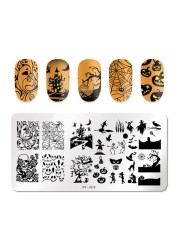 Nail Stamping Plates Natural Animal Snake Scale Flower Grass Tree Theme Image Template Nail Art Template Decoration 42 Designs