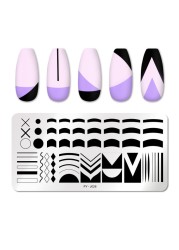 Nail Stamping Plates Natural Animal Snake Scale Flower Grass Tree Theme Image Template Nail Art Template Decoration 42 Designs