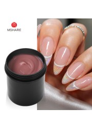 MSHARE Gel Builder Gel Nail Extension Gel 150ml Cream Medium Soft Cover Shade Pink White Fast Extension UV Nail Hard Gel