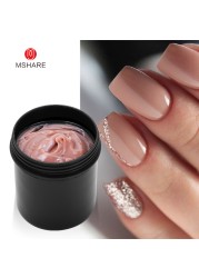 MSHARE Gel Builder Gel Nail Extension Gel 150ml Cream Medium Soft Cover Shade Pink White Fast Extension UV Nail Hard Gel