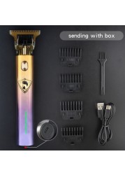 2022 جديد المقص USB الكهربائية مشابك شعر قابلة للشحن ماكينة حلاقة أداة تهذيب اللحية المهنية الرجال آلة قطع الشعر اللحية