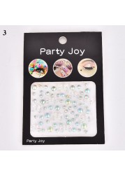 3D Diamond Eyeshadow Stickers Face Jewels Self Adhesive Face Body Eyebrow Diamond Nail Stickers Decals Decoration Photography