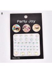 3D Diamond Eyeshadow Stickers Face Jewels Self Adhesive Face Body Eyebrow Diamond Nail Stickers Decals Decoration Photography