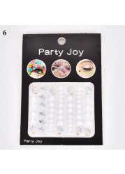 3D Diamond Eyeshadow Stickers Face Jewels Self Adhesive Face Body Eyebrow Diamond Nail Stickers Decals Decoration Photography