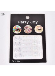 3D Diamond Eyeshadow Stickers Face Jewels Self Adhesive Face Body Eyebrow Diamond Nail Stickers Decals Decoration Photography