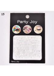 3D Diamond Eyeshadow Stickers Face Jewels Self Adhesive Face Body Eyebrow Diamond Nail Stickers Decals Decoration Photography