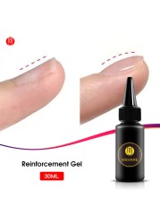 MSHARE Strengthening Gel Self Leveling Builder Nail Apex and C-Curve Builder Reinforcement Alignment Base Top Soak Off 10ml in Bottle