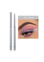 Diamond Glitter Eyeshadow Eye Liner Gel Pencil Makeup Liner Long Lasting Matte Pink Silkworm Champagne Gold Eyeliner Pen