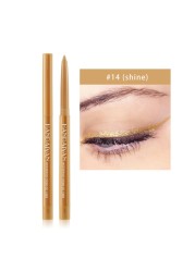 Diamond Glitter Eyeshadow Eye Liner Gel Pencil Makeup Liner Long Lasting Matte Pink Silkworm Champagne Gold Eyeliner Pen