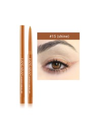 Diamond Glitter Eyeshadow Eye Liner Gel Pencil Makeup Liner Long Lasting Matte Pink Silkworm Champagne Gold Eyeliner Pen