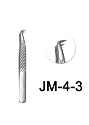 Stainless steel eyelashes tweezers makeup professional eyelashes tweezers tweezers eyebrow tweezers excellent closure