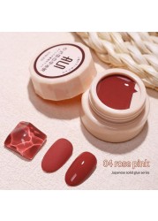 54 Colors Solid Cream Gel Nail Polish Long Lasting No Fade Semi Permanent Varnish Mix Nail Gel