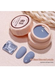 54 Colors Solid Cream Gel Nail Polish Long Lasting No Fade Semi Permanent Varnish Mix Nail Gel