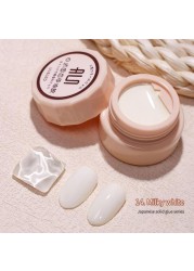 54 Colors Solid Cream Gel Nail Polish Long Lasting No Fade Semi Permanent Varnish Mix Nail Gel