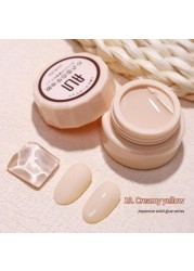 54 Colors Solid Cream Gel Nail Polish Long Lasting No Fade Semi Permanent Varnish Mix Nail Gel