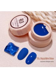 54 Colors Solid Cream Gel Nail Polish Long Lasting No Fade Semi Permanent Varnish Mix Nail Gel