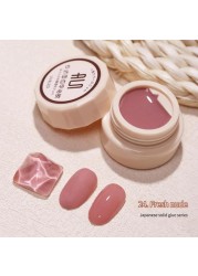 54 Colors Solid Cream Gel Nail Polish Long Lasting No Fade Semi Permanent Varnish Mix Nail Gel