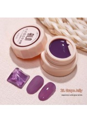 54 Colors Solid Cream Gel Nail Polish Long Lasting No Fade Semi Permanent Varnish Mix Nail Gel