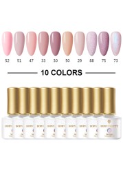 Born Pretty Nail Gel Polish Set Soak Off UV LED Gel 7ml Hybrid Semi Permanent Varnish Nail Art Gel Kit Top Coat Gel Manciuring