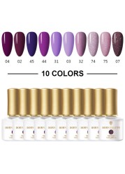 Born Pretty Nail Gel Polish Set Soak Off UV LED Gel 7ml Hybrid Semi Permanent Varnish Nail Art Gel Kit Top Coat Gel Manciuring