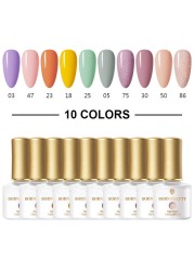 Born Pretty Nail Gel Polish Set Soak Off UV LED Gel 7ml Hybrid Semi Permanent Varnish Nail Art Gel Kit Top Coat Gel Manciuring