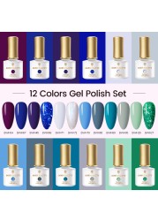 Born Pretty Nail Gel Polish Set Soak Off UV LED Gel 7ml Hybrid Semi Permanent Varnish Nail Art Gel Kit Top Coat Gel Manciuring