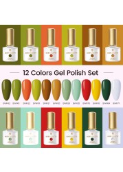 Born Pretty Nail Gel Polish Set Soak Off UV LED Gel 7ml Hybrid Semi Permanent Varnish Nail Art Gel Kit Top Coat Gel Manciuring