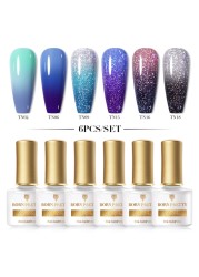 Born Pretty Nail Gel Polish Set Soak Off UV LED Gel 7ml Hybrid Semi Permanent Varnish Nail Art Gel Kit Top Coat Gel Manciuring