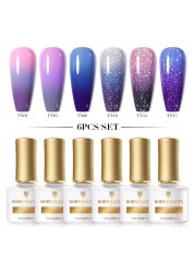 Born Pretty Nail Gel Polish Set Soak Off UV LED Gel 7ml Hybrid Semi Permanent Varnish Nail Art Gel Kit Top Coat Gel Manciuring