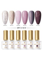 Born Pretty Nail Gel Polish Set Soak Off UV LED Gel 7ml Hybrid Semi Permanent Varnish Nail Art Gel Kit Top Coat Gel Manciuring