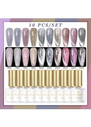 Born Pretty Nail Gel Polish Set Soak Off UV LED Gel 7ml Hybrid Semi Permanent Varnish Nail Art Gel Kit Top Coat Gel Manciuring